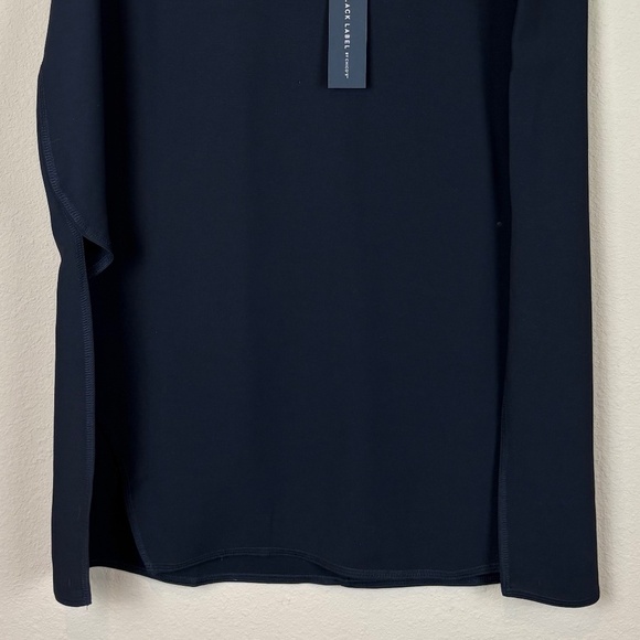 NWT Black Label by Chico's Black Asymmetrical Drama Layer Woven Tunic Tank - Picture 3 of 12